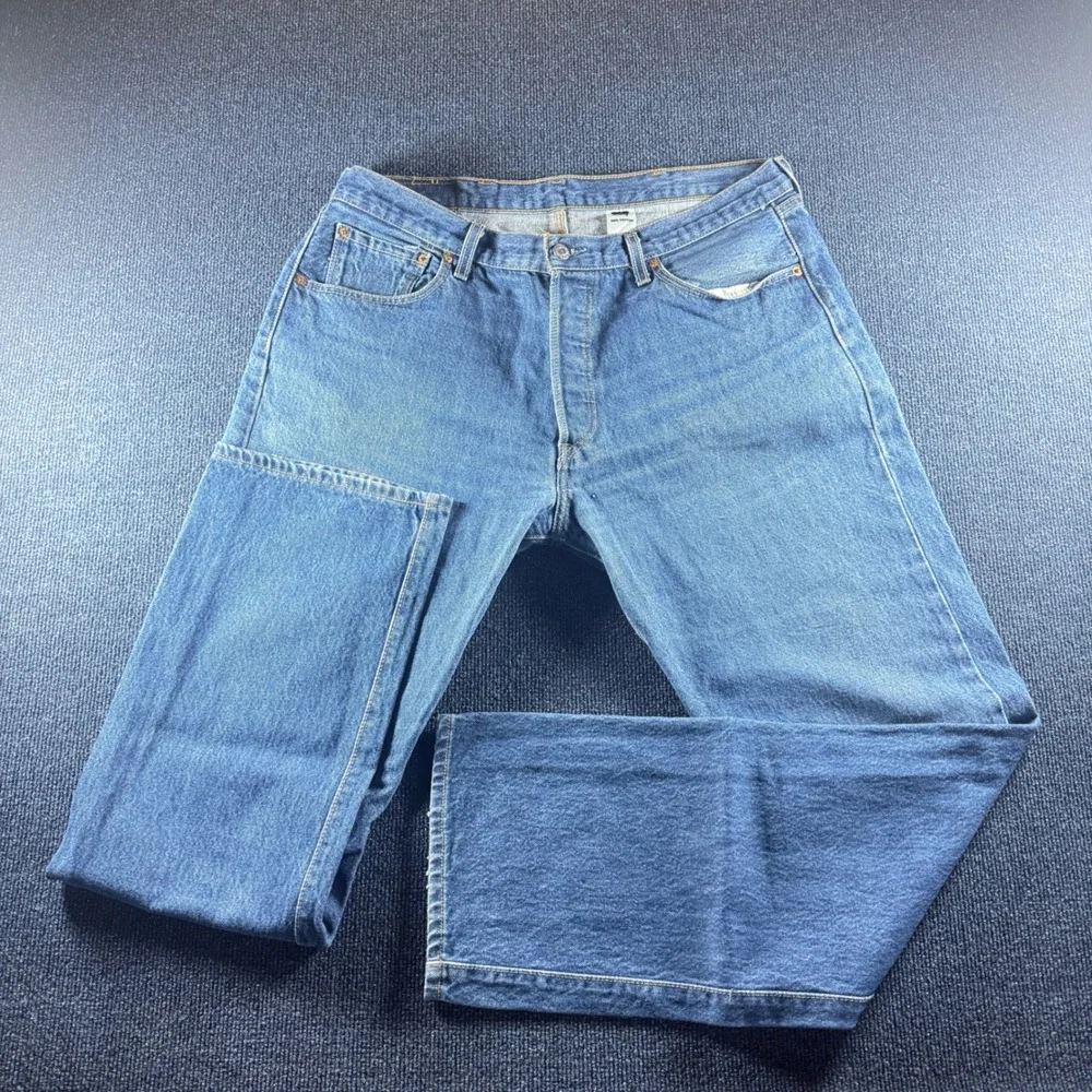 Levis 501 Original Fit Jeans Mens 40x38 Blue Denim Button Fly South Africa 00501